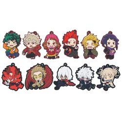 My Hero Academia Anime Bakugou Katsuki Midoriya Izuku Dabi Hawks MHA PVC Keychain