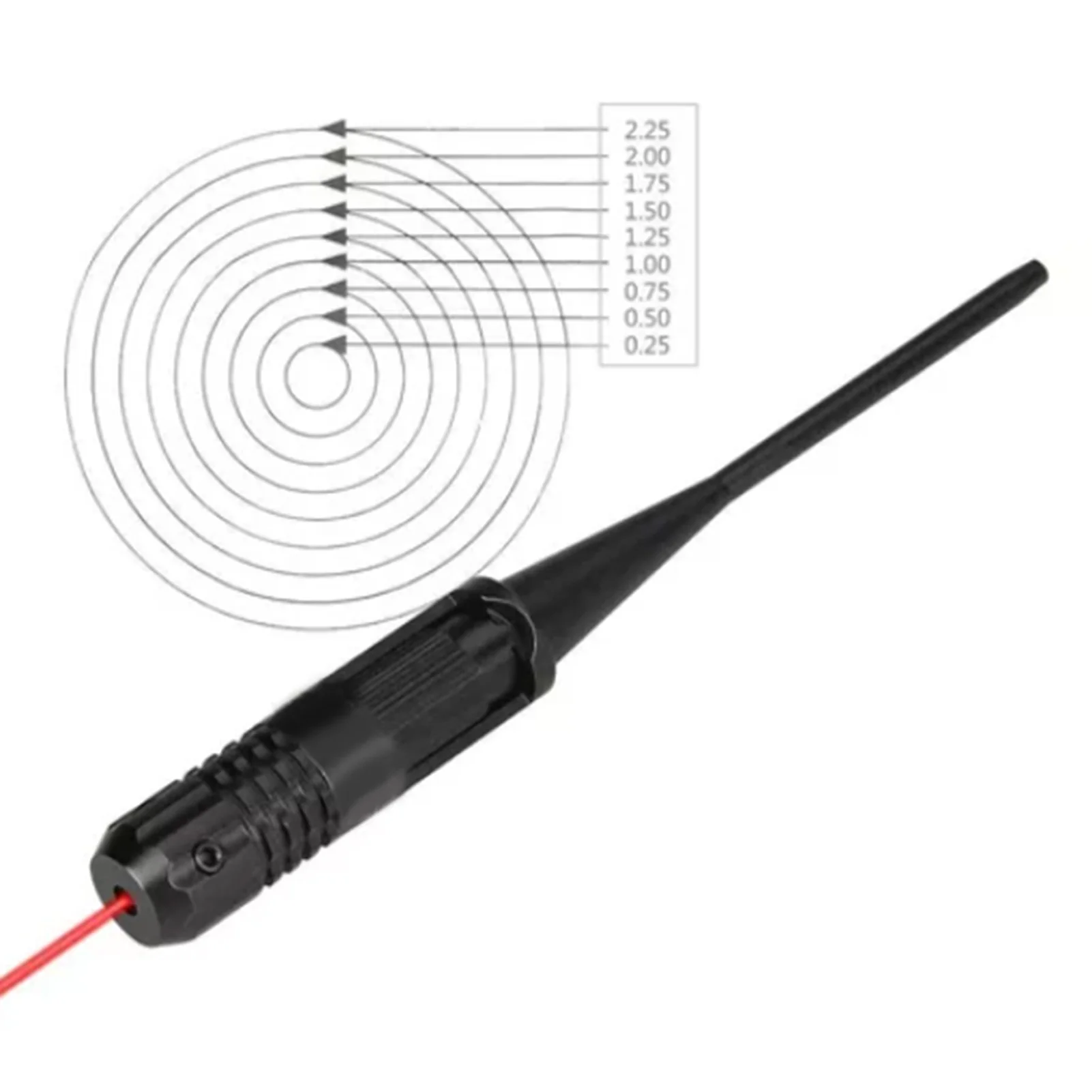 

Laser Bore Sighter Aluminum Alloy Lightweight PPT Tactical Laser Bore Sight collimator 650NM Laser Bore Sight Red