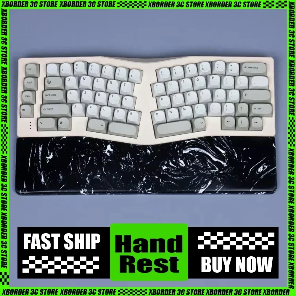 New Neo Ergo Keyboard Hand Rest Alice Shaped Wrist Rest Customized Quartz Gasket Alice Keyboard Palm Pad For Desk Mat Ergonomics