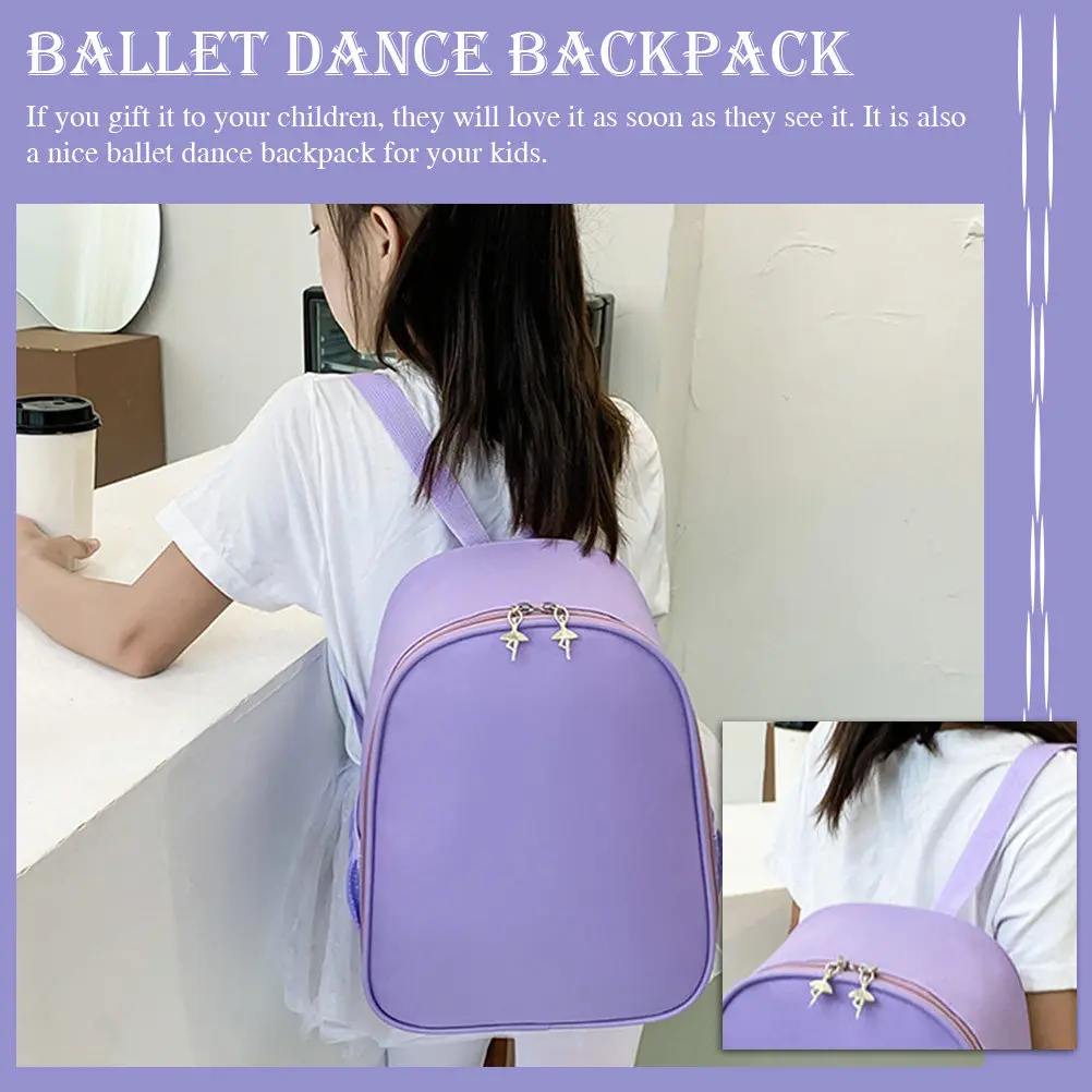 Mochila de Ballet para Niños, de Nailon Resistente, Gran Capacidad, Bolsa Escolar Infantil para Viajes Diarios, Almacenamiento de Ropa y Zapatos de Danza