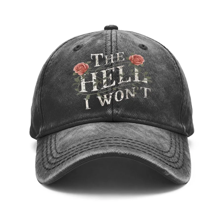 1 Vintage Washed Unisex Baseball Cap, with a Retro Rose Floral Pattern, Adjustable, Suitable for Outdoor Activities and Casual Wear, Gift for Men and Women, for Spring, Summer, Autumn, and Winter