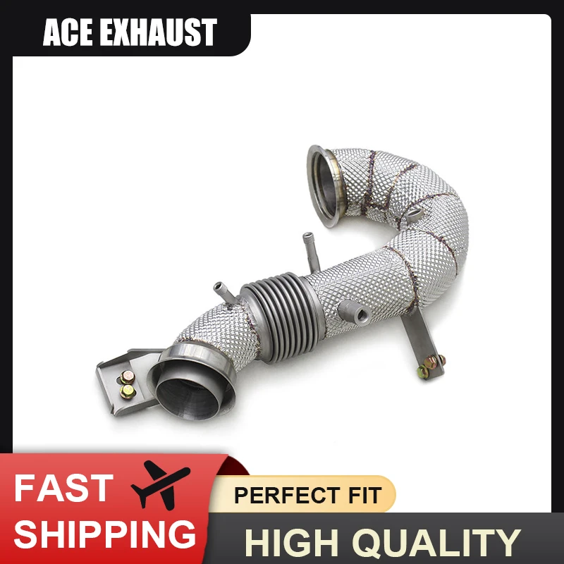 ACE Perfect Fit Downpipe für Mercedes-Benz AMG M256 GT50 GT53 GLE53 GLS53 E53 3.0T Performance-Auspuffkrümmer mit Hitzeschutz – Detail 4