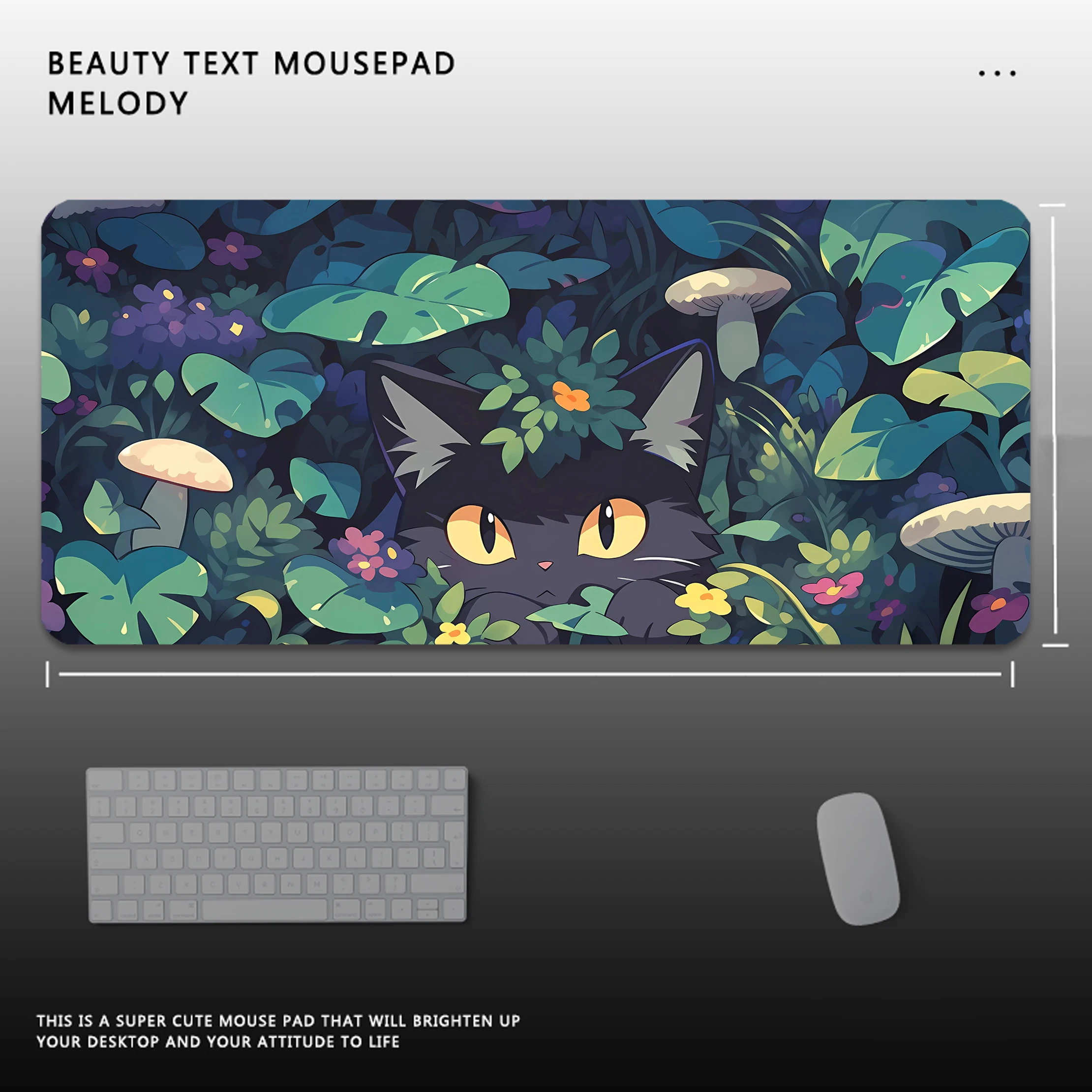 

Kawaii Cat Mouse Pad Large Mousepads PC Gamer Mousepad Office Mouse Mats Kawaii Desk Mat Rubber Keyboard Mats Gifts 900x400