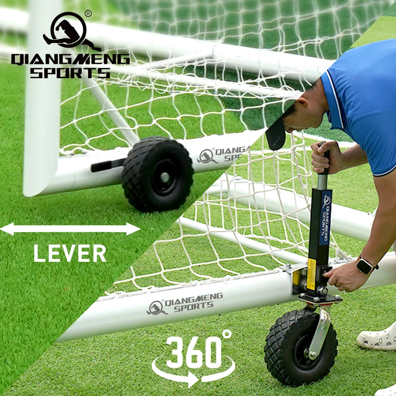 Sostituzione ruota a 360 e leva per porta da calcio - Ruote extra resistenti