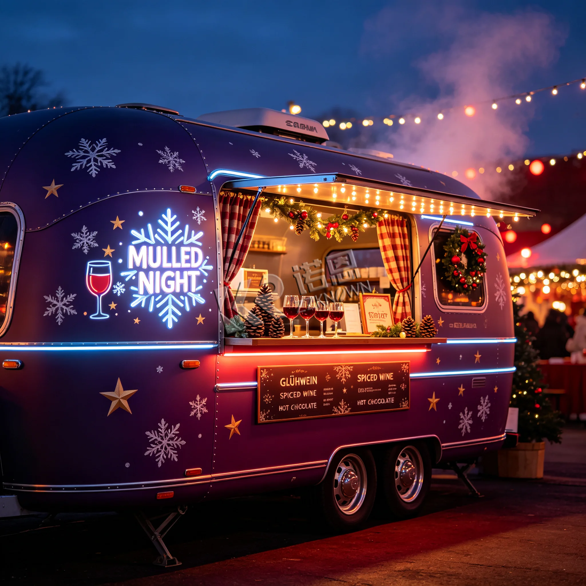 High Quality Mobile Food Cart Ice Cream Food Truck Fast Food Trailer Commercial Food Truck Trailer with Concession Window