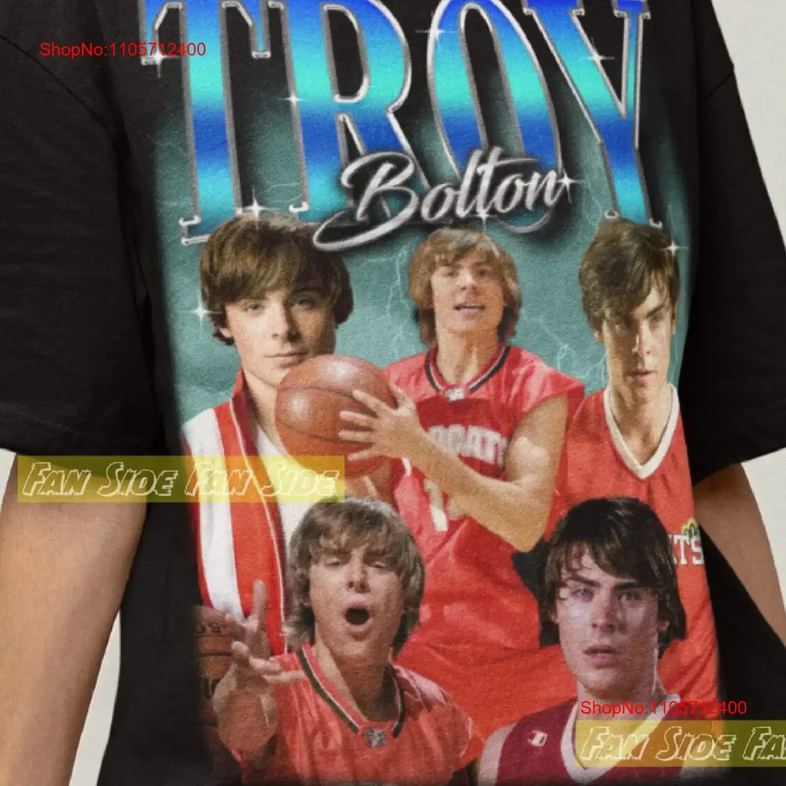 Troy Bolton T Shirt zac efron merchandise sweaT hoodie merch vintage Washed streetwear Breathable graphic designer clothes