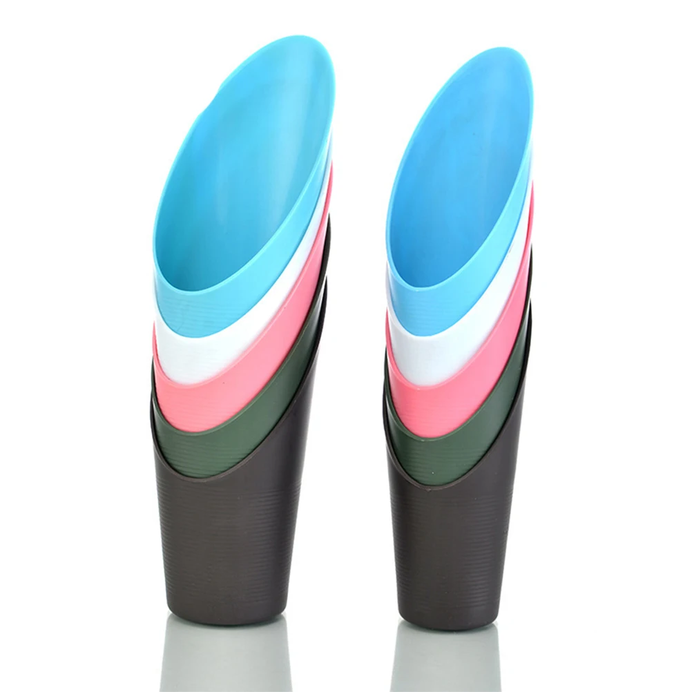 

5pcs Gardening Shovel Plastic Spade Lightweight Durable Soil Scoop For Weeding Transplanting Potting Size L (Random Color)