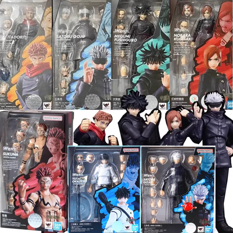 

Bandai Original Shfiguarts Jujutsu Kaisen Figure Gojo Satoru Itadori Yuji Fushiguro Megumi Kugisaki Nobara Anime Model Toy Gifts