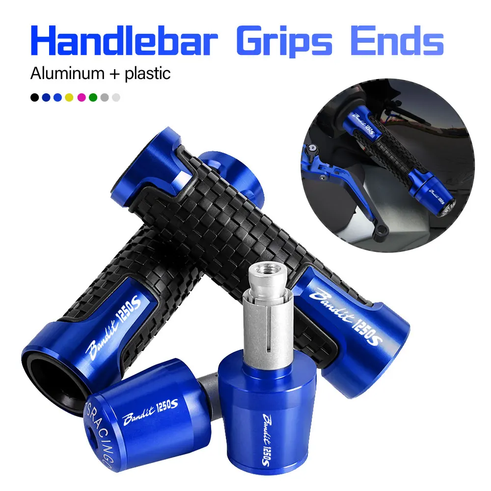 

7/8'' 22mm Cap End Plug Motorcycle handlebar grips ends handle bar Anti-skid grip end FOR SUZUKI Bandit1250S GSF1250S 2015 2016