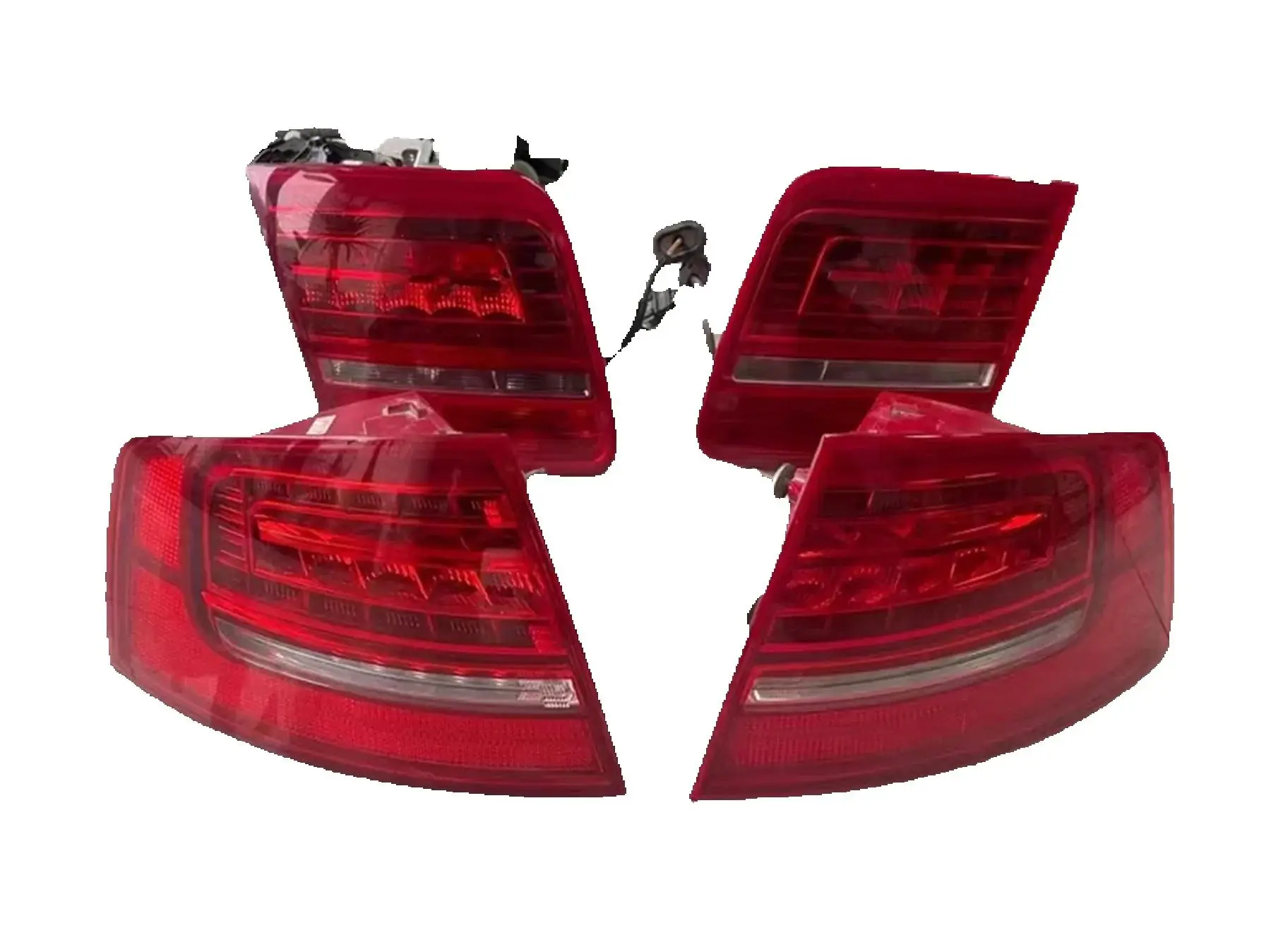 4 قطعة ضوء خلفي للسيارة أودي A8 D3 2005-2010 ضوء الفرامل بدوره إشارة الضوء العكسي