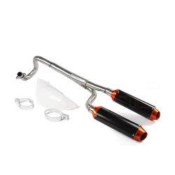 Stainless Steel Weld On Dual Exhaust Muffler FOR CRF50 PIT BIKES