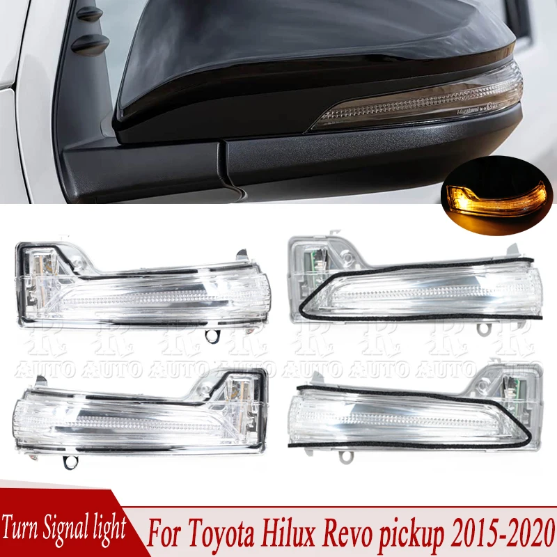 

Car LED Rearview Mirror Turn Signal Light For Toyota Hilux Revo Fortuner Innova 2016-2021 Side Mirror Flashing Light 81730-0K080