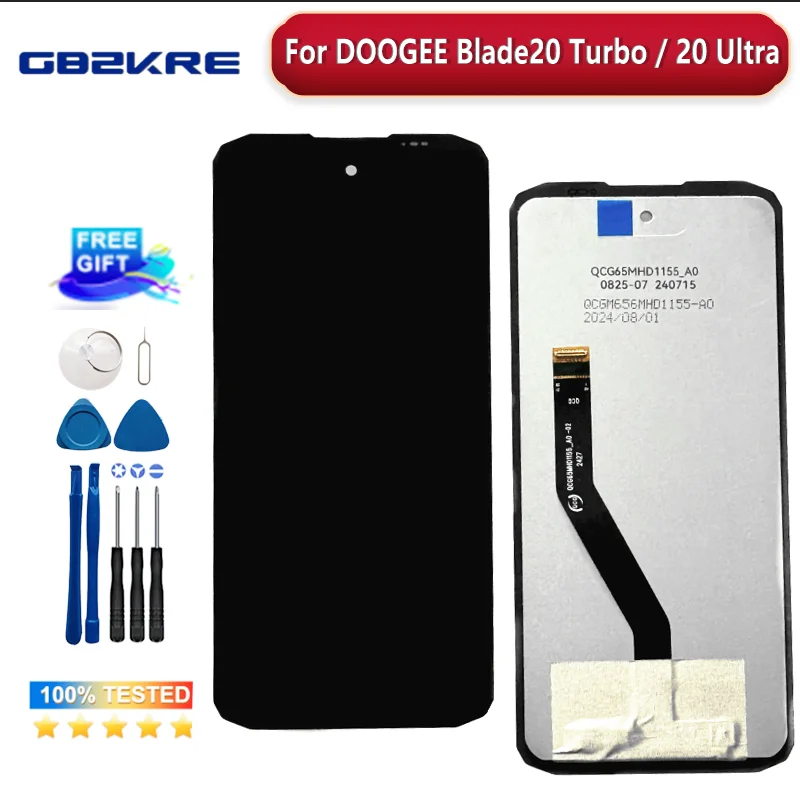 New Original For DOOGEE Blade 20Pro Blade20 Ultra Blade20 Turbo Blade20 Play Blade20 LCD display+touch screen sensor replacement