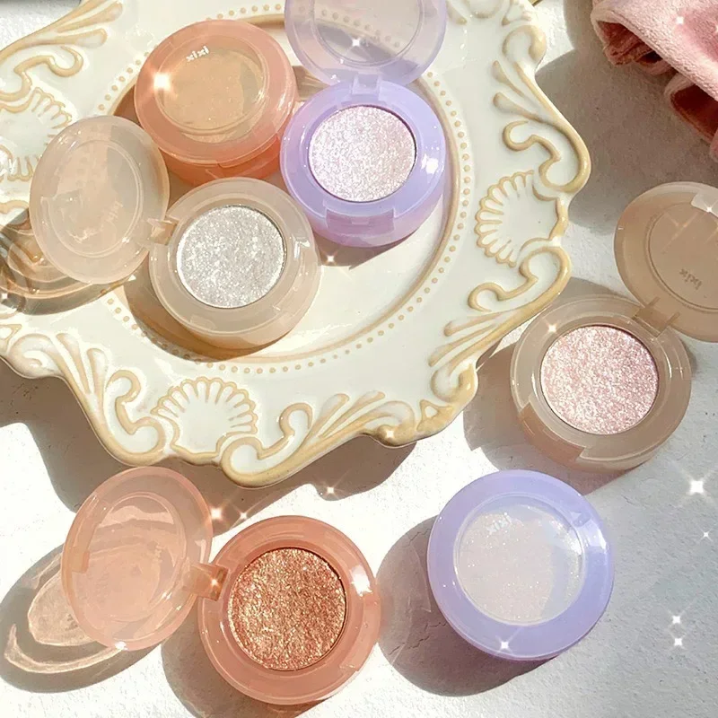 Diamond Glitter Monochrome Eyeshadow Palette Waterproof Lasting  Discoloration Eyeshadow Highlighter Sequin Eyes Makeup Pigments