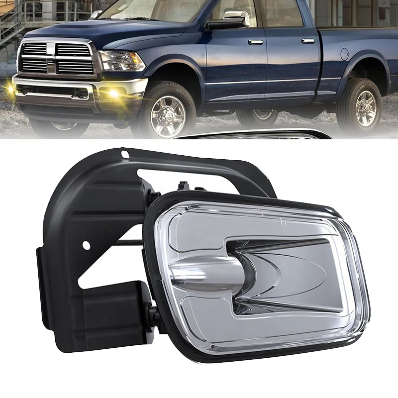 For Dodge Ram 1500 2500 3500 Pickup Truck 2009 -2016 LED fog lights  55372735AA, 55372734AA Car Front Bumper Fog Light