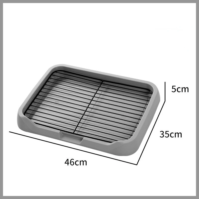 Anti-trampling Potty Cat ​​urine Basin Stainless Steel Mesh Frame Dog Litter Basin Small and Medium-sized Cat Toilet Extra Large