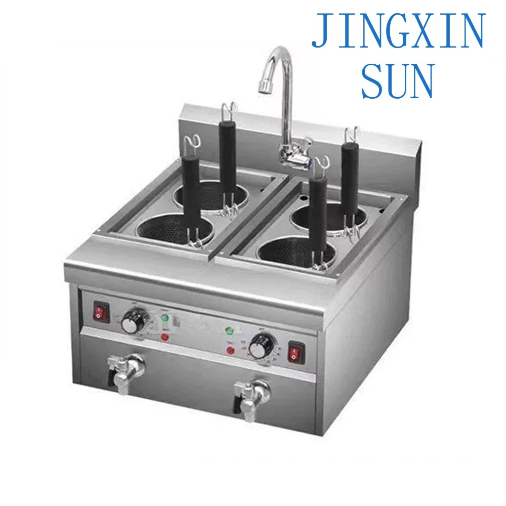 Fast Food Service Noodle Stove Commercial Electric Pot with 4 Compartments Cooker