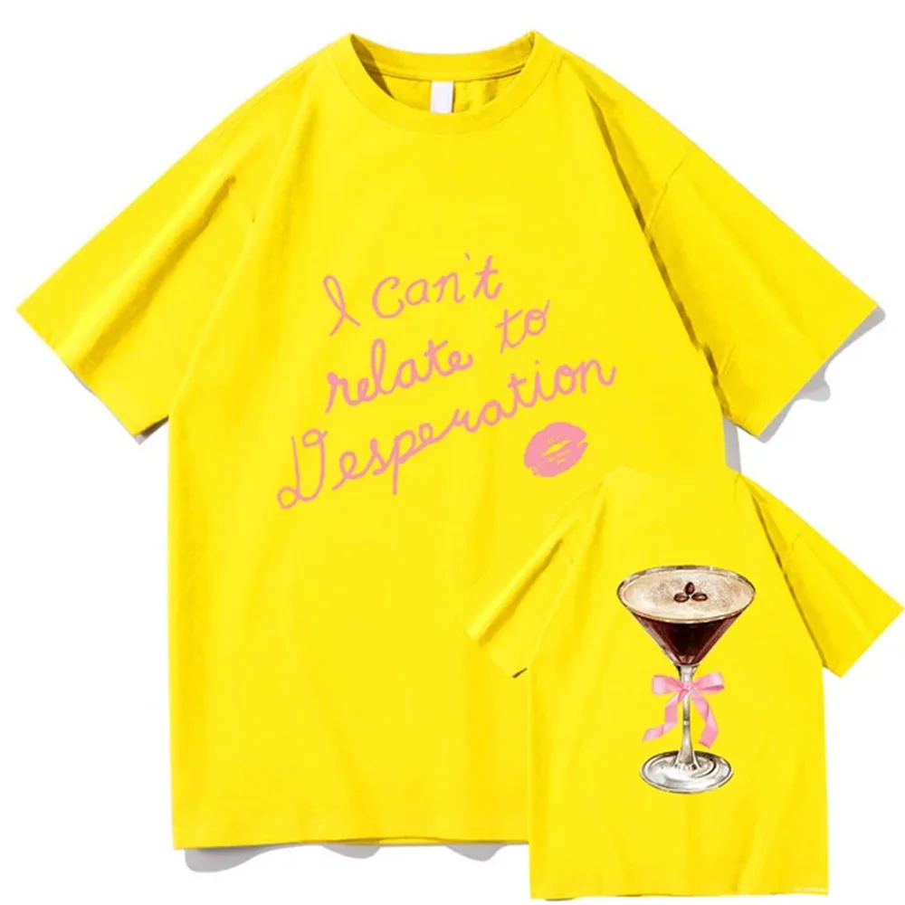 تي شيرت قطني نجار سابرينا للرجال والنساء ، ملابس الشارع الجمالية ، لا يمكن ربط الإسبريسو ، الألبوم الجديد ، ملابس للجنسين ، 1.8 #1