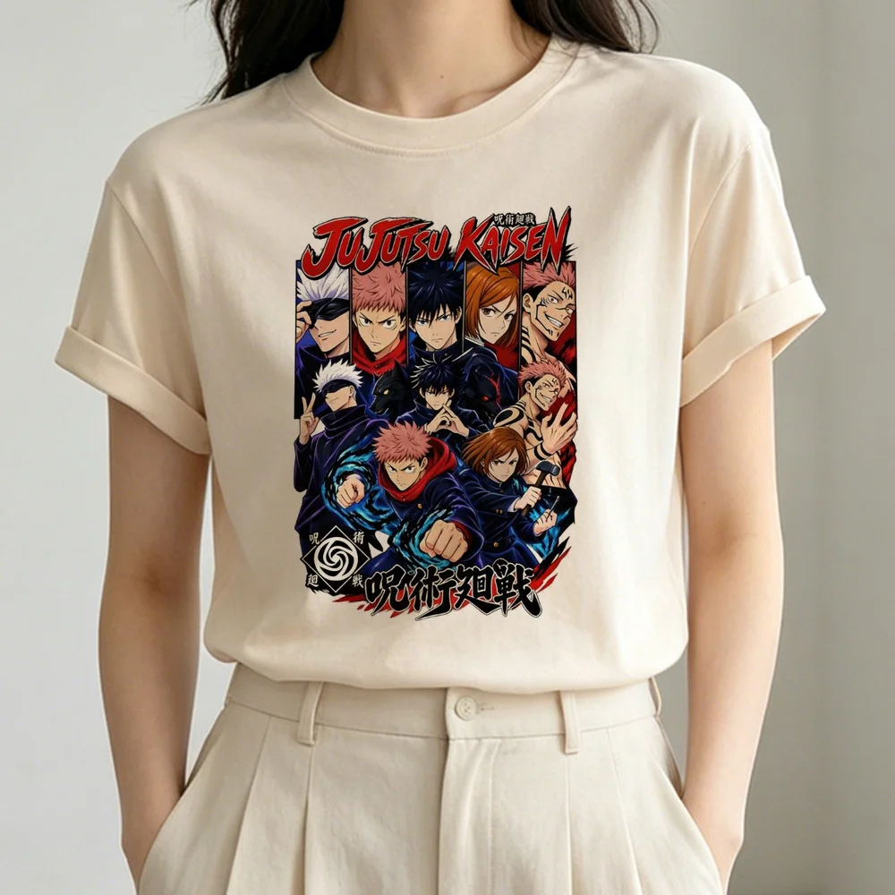 Jujutsu Kaisen T-Shirt Shoujo koreanische Mode Party 2000er Sommer T-Shirt Ästhetik Grunge Retro Emo Kawaii – Detail 2