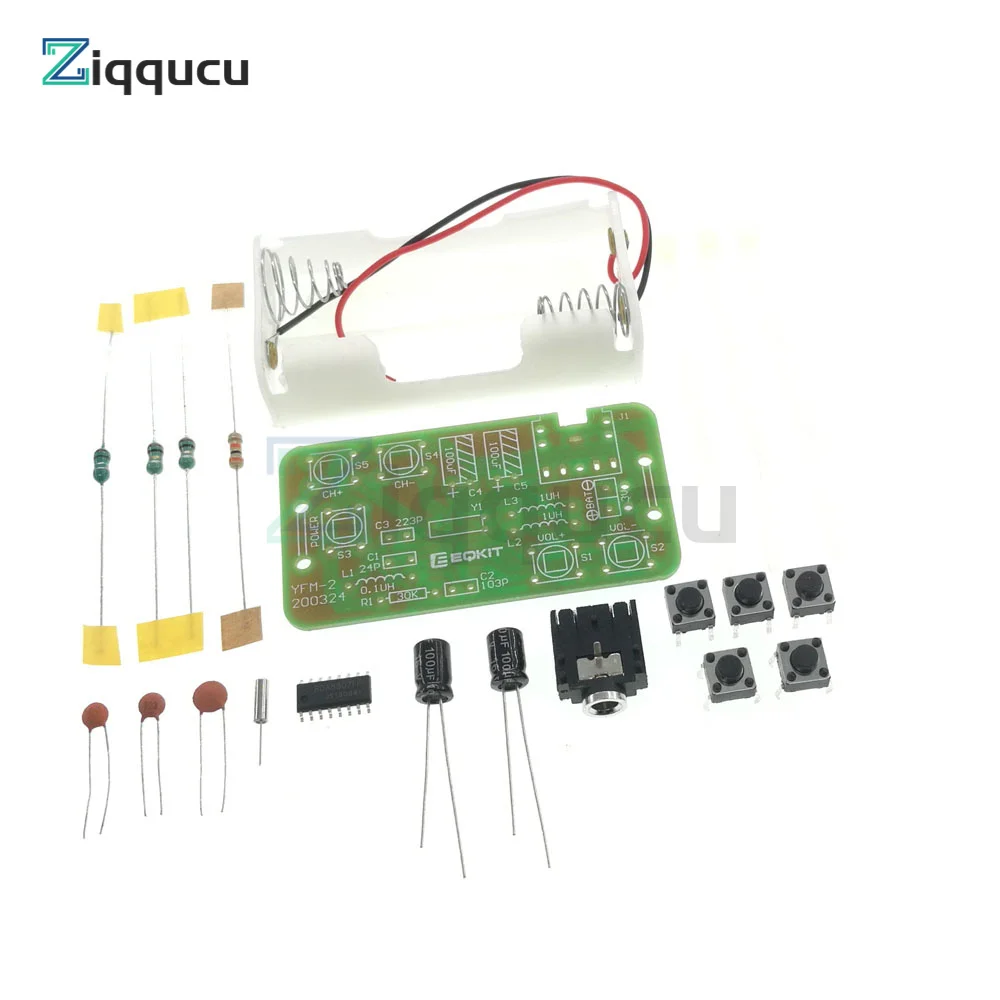 Radio FM Stereo 76-108MHz, zestaw do samodzielnego montażu, bezprzewodowy odbiornik FM, moduł częstotliwości, DIY, produkcja elektroniczna,