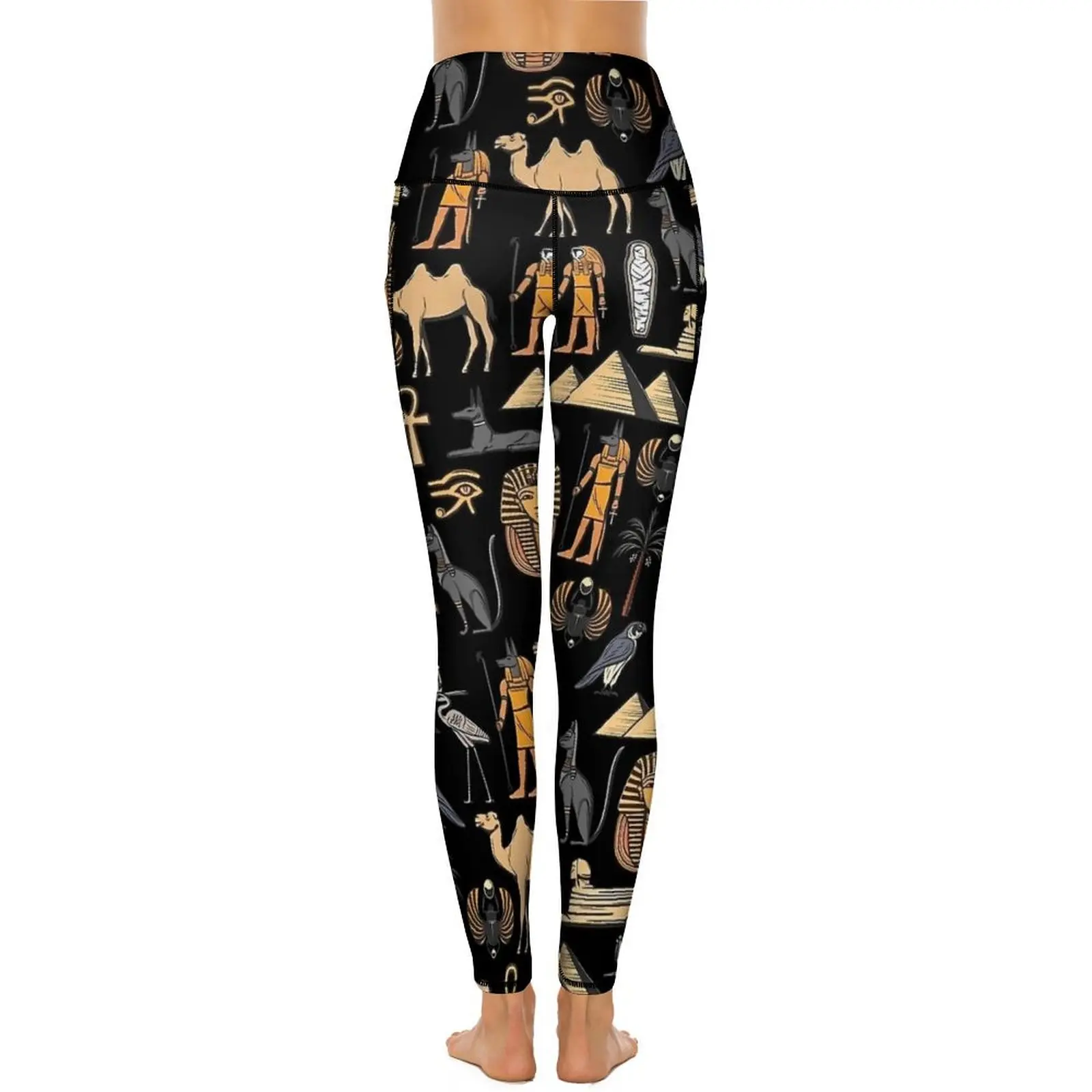 Leggings de arte egípcia antiga sexy história do egito calças de yoga de cintura alta casual elástico leggins design fitness ginásio collants