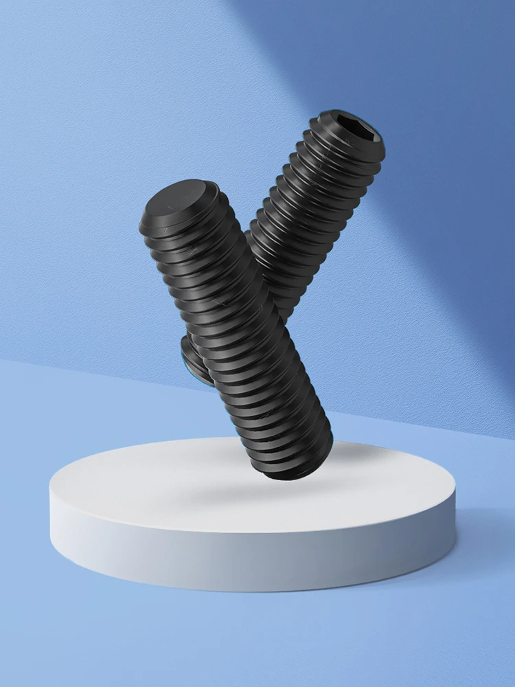 M3 M4 M5 M6 M8 M10 12.9 درجة عالية القوة عرافة مسدس المقبس نقطة مسطحة مجموعة المسمار نهاية نكش مقطوعة الرأس الترباس