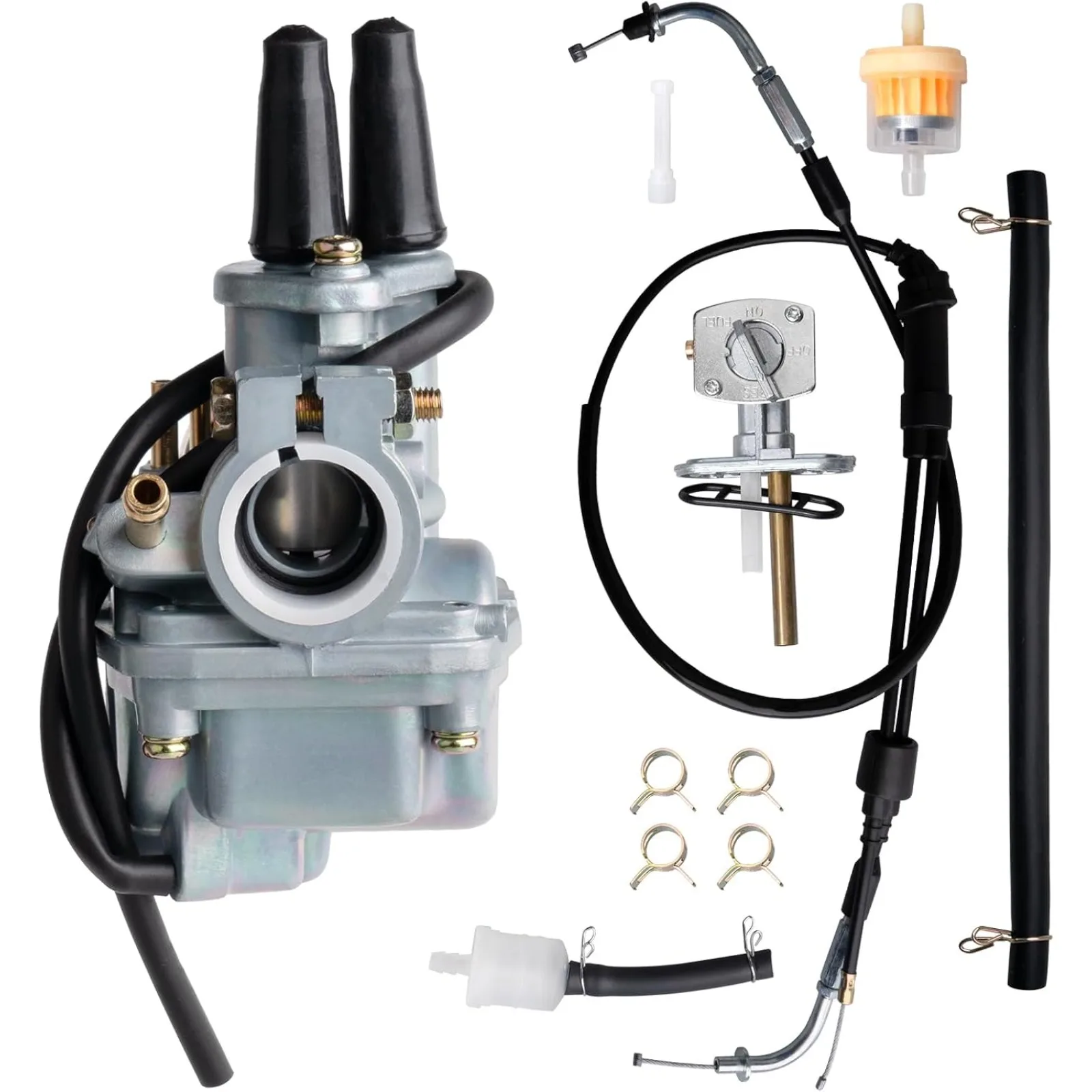 PW80 Carburetor For Yamaha PW80 Y-Zinger 1983-2006 Bike Carb Replace 21W-14101-00-00 21W-14101-01-00 with Throttle Cable