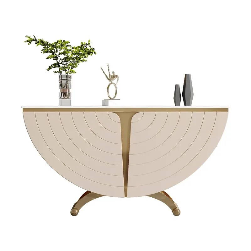 Minimalist entrance cabinet, simple living room aisle, marble entrance table