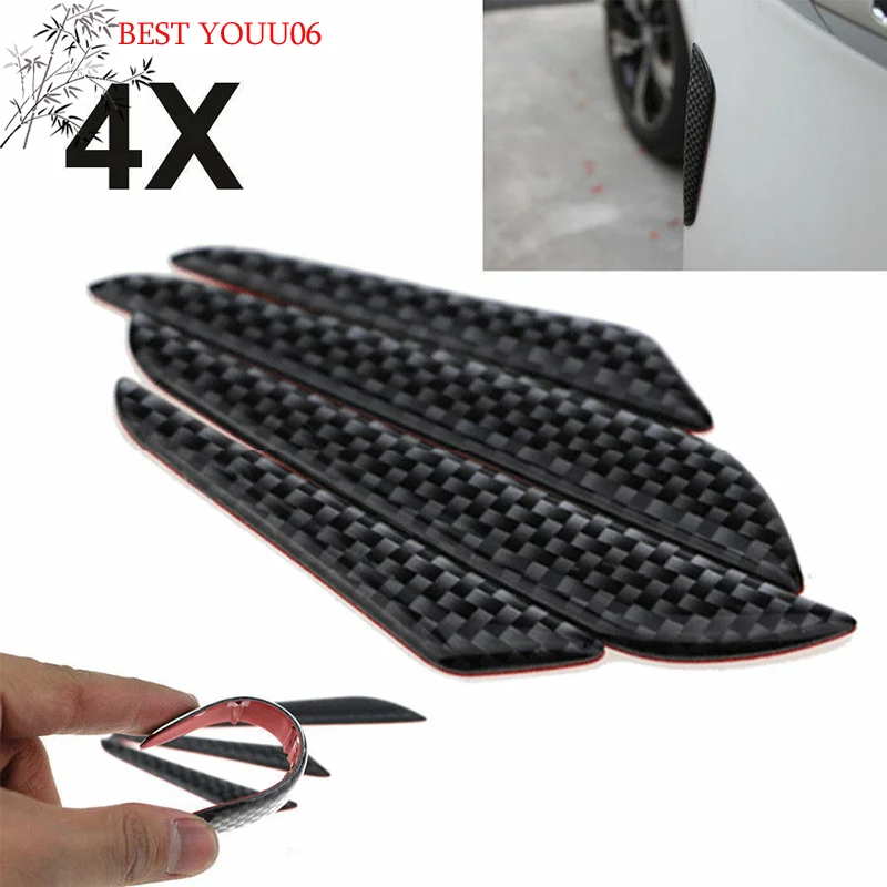 

Горячая новинка: 4x Защитная накладка на кромку двери автомобиля из углеродного волокна, предотвращающая столкновения, для бампера