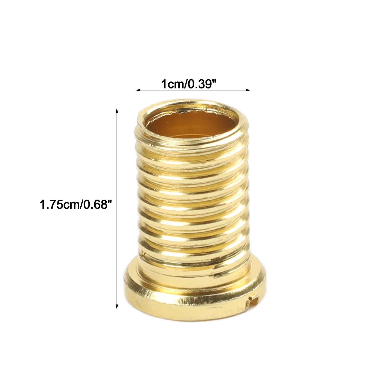 Brass Sink Strainer Screw Connector For Kitchen Wash Basin Basket Bolt Slotted Design Easy Install Copper Tone