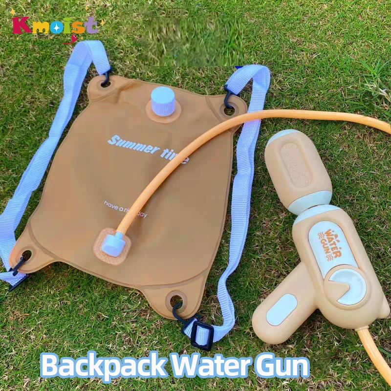 Electric Water Gun Children\'s Gift Soft Pack Water Bag Water Gun Draw Long Shot Summer Splashing with Backpack Outdoor Party Toy