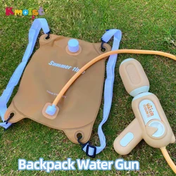 Electric Water Gun Children's Gift Soft Pack Water Bag Water Gun Draw Long Shot Summer Splashing with Backpack Outdoor Party Toy