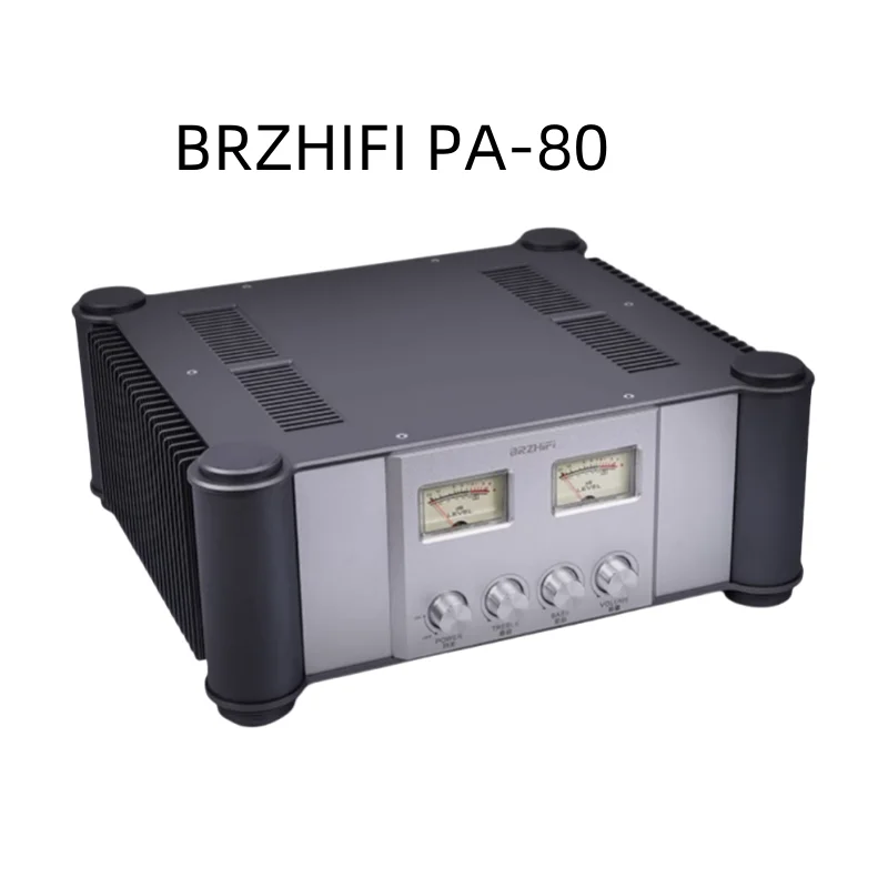 New BRZHIFI PA-80 330W+330W RMS high-power stereo merger machine home HiFi fever Class AB post-stage amplifier