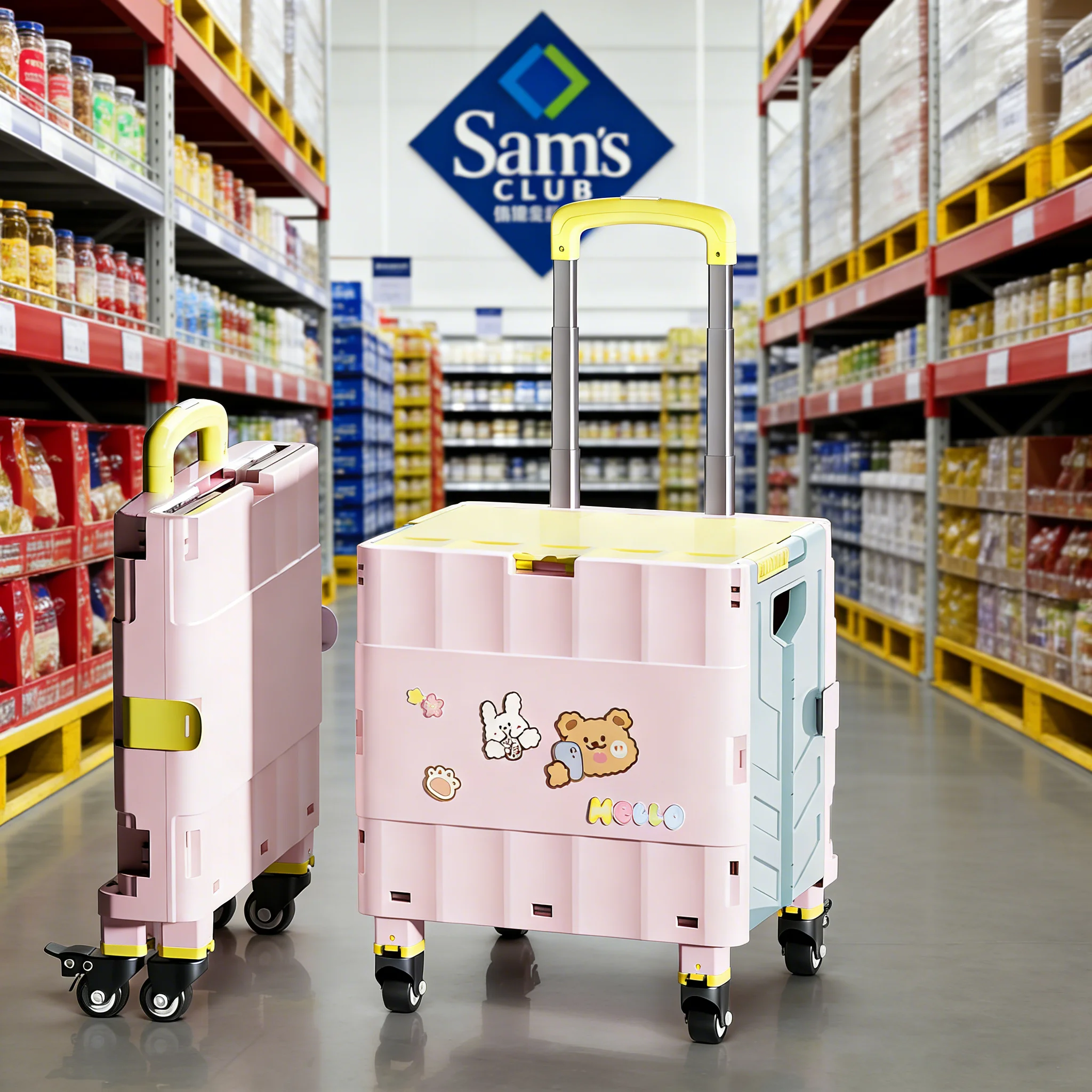 portable-folding-lightweight-outdoor-camping-shopping-cart-vegetable-buying-car-trolley-foldable-storage-organizer-for-adults