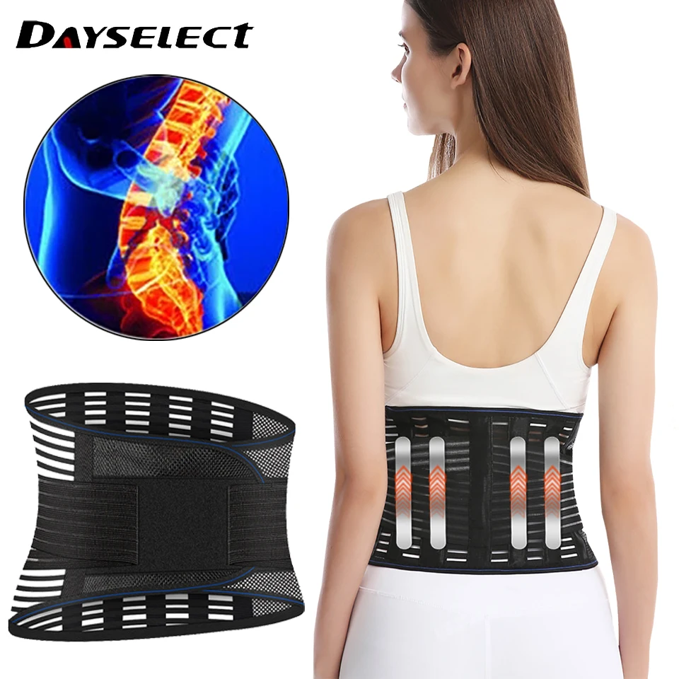 Elastic Lumbar Support Waist Belt Health Therapy Breathable Back Spine Support Corset for Disc Herniation Pain Relief Men Women