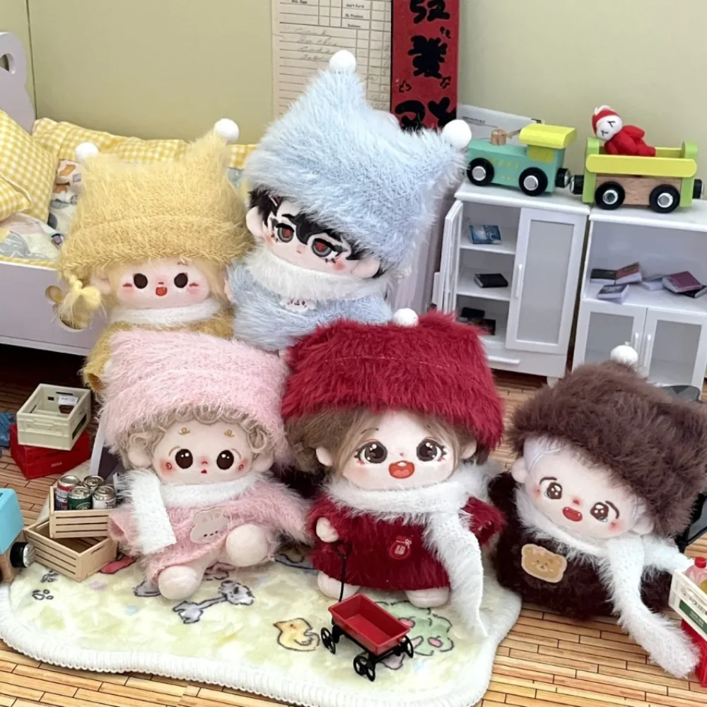 

No Attributes Clothes Sweater 10cm Cotton Clothes T-shirt Suit Clothes Outfit Lovely Hat Dress Up Set Accessories