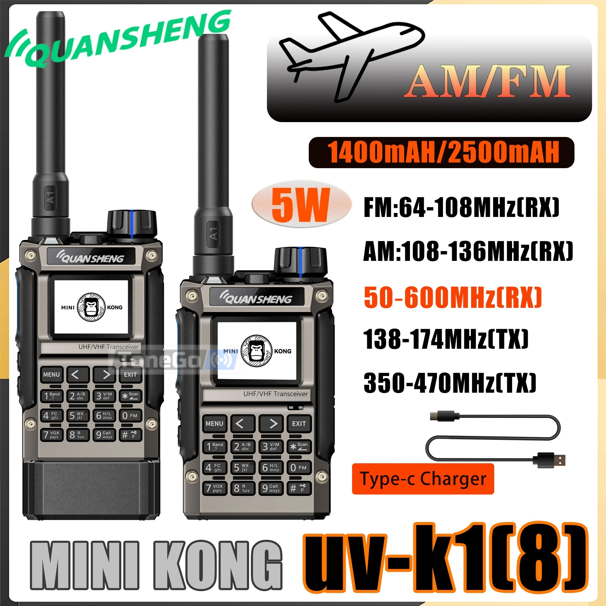 quansheng-uv-k18-mini-kong-walkie-talkie-50-600mhz-multi-band-support-usb-programming-type-c-charger-uv-k1-8-two-way-radio