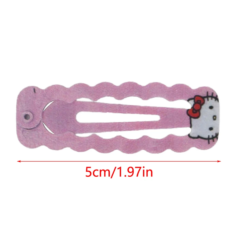 Sanrio Hello Kitty Hair Clip para Mulheres e Meninas, Sweet Hairpins, Cartoon BB Clip, Moda Kawaii, Presente Bonito, Y2K, 2 Pcs, 3Pcs