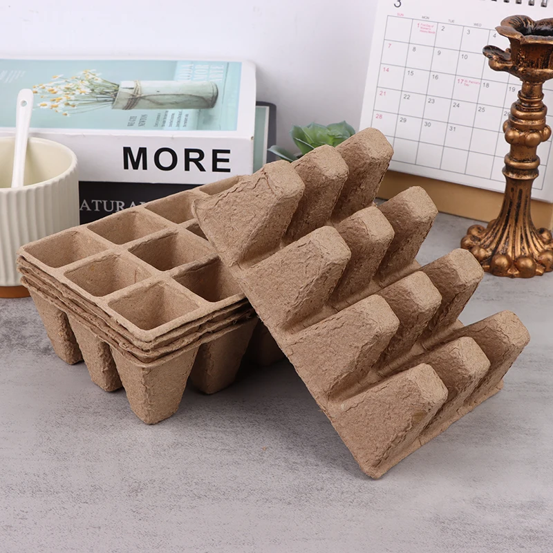 生分解性ガーデニングサイイングトレイ、植木鉢、種子プランター - Seed Starter Tray のレビューと価格