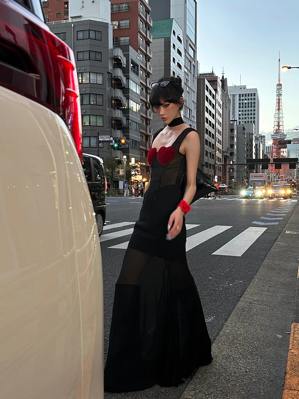 RORORIRI Vestido de noite acolchoado de veludo rainha dos corações para mulheres, maxi de peça única, longo, ponto de malha pura, sereia tanque, vestido de festa retrô