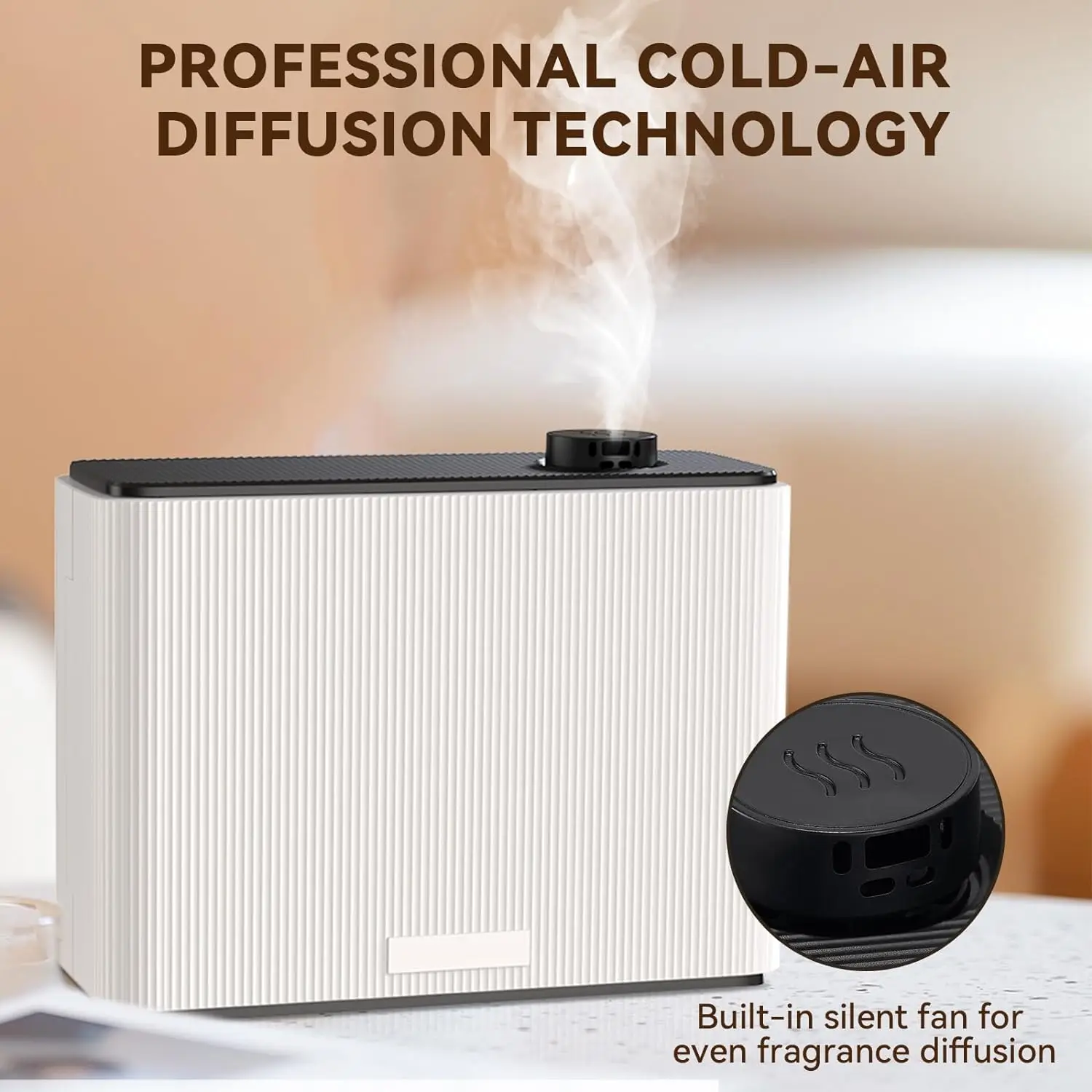 พื้นที่ขนาดใหญ่ Commercia 1000ML HVAC กลิ่นหอม Diffuser WIFI บลูทูธสมาร์ทกลิ่น Air Machine สําหรับโรงแรม Waterless Aroma Diffuser