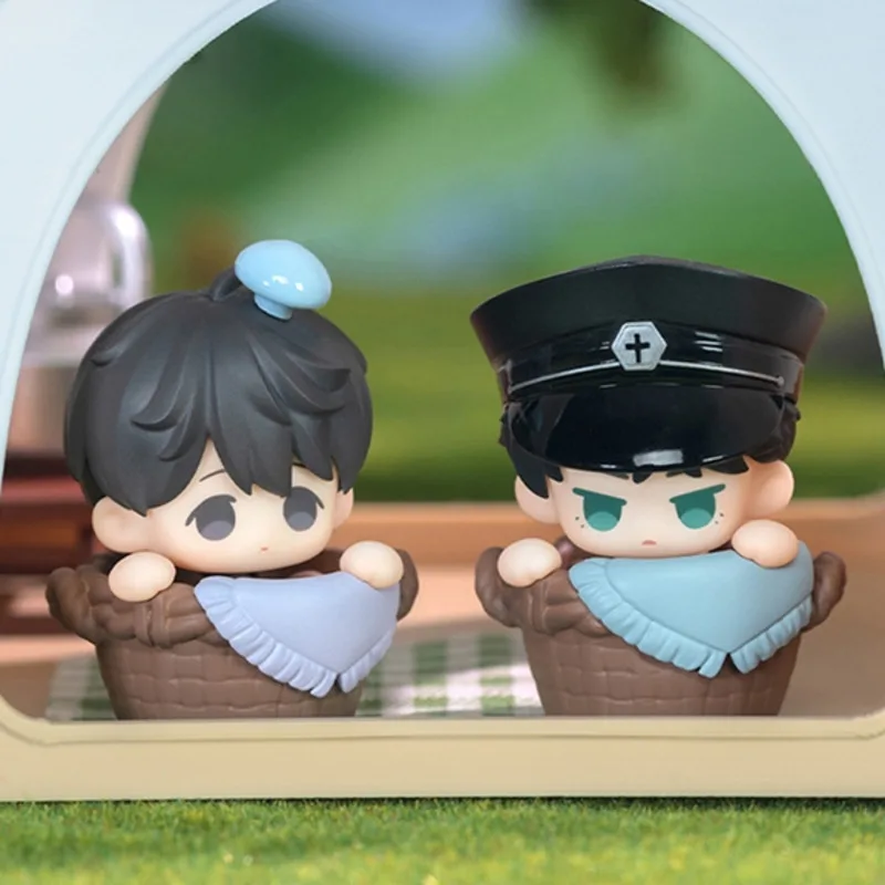 Pudełko Niespodzianka z Grzybkami PVC, Małe Urocze Pudełko na Jedzenie, Oryginalne Luming Studio, Urocze Ziarno Youyou Bean, Ręcznie Robiona Dekoracja, Prezent Niespodzianka