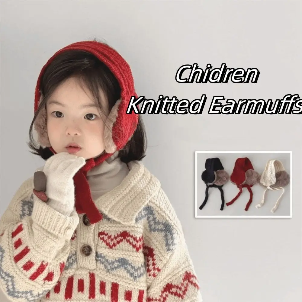 Mode Winddicht Winter Verdikte Oorbeschermers Hoofdband Opvouwbare Oor Cover Wollen Sjaal Outdoor Anti-koude Oorklep Meisjes