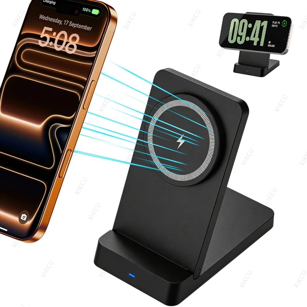 Magnetic Wireless Charger Foldable Phone Holder Stand For Magsafe iPhone 17 16 15 14 13 12 Pro Max Samsung Fast Charging Station