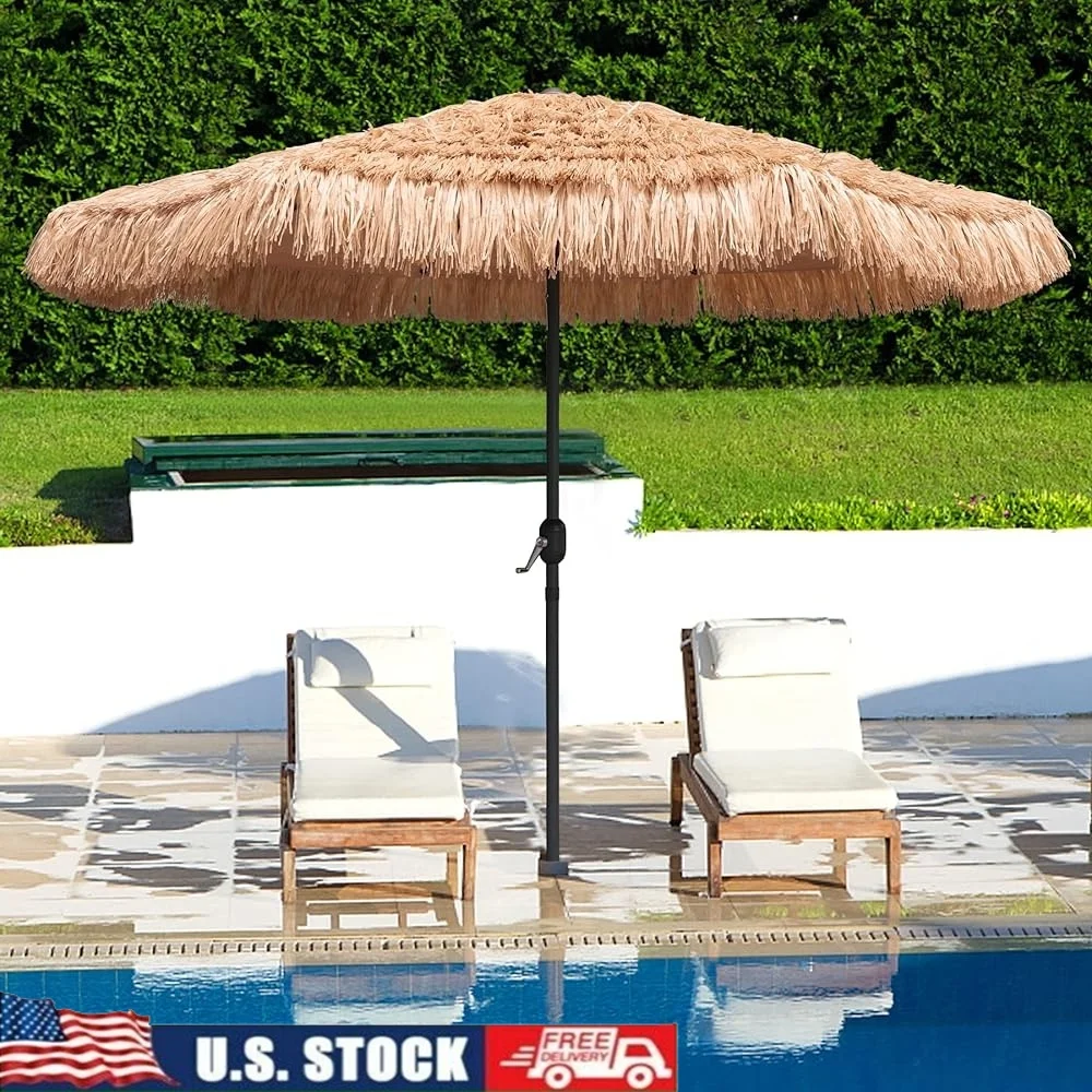 9Ft Tiki Umbrella O… - image