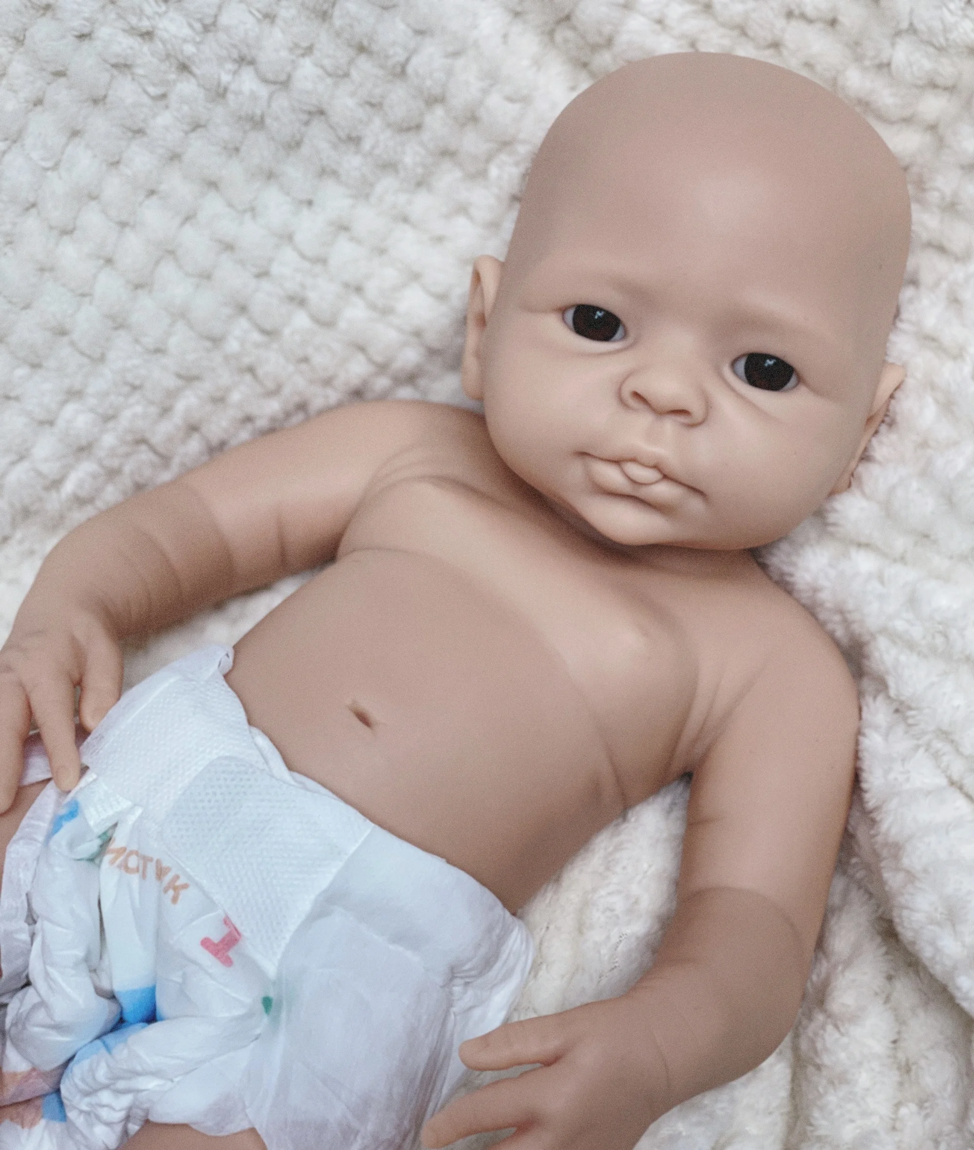 40CM Unpainted Reborn Doll Girls Full Body Soft Silicone Lifelike Bebe Reborn Doll Toys For Kid's Christmas Gifts Reborn Baby