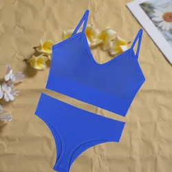 Kadın dikişsiz iç çamaşırı seti sutyen ve Thongs LingerieLow bel külot Pushup Bralette seksi kadın giysileri aşağıda