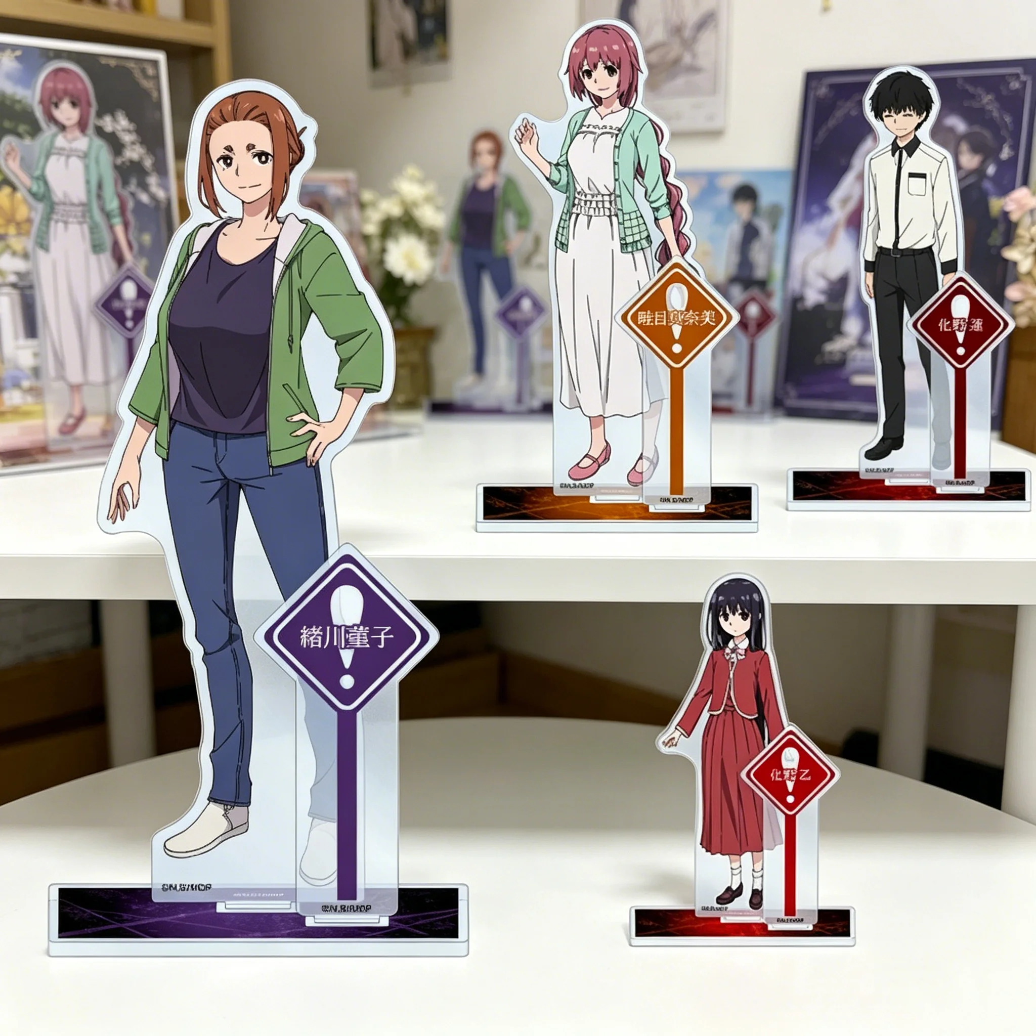 

Anime Mysterious Disappearances Figure Peripheral Collection Acrylic Stand Model Decorations Children Kawaii Toys Gifts keychain