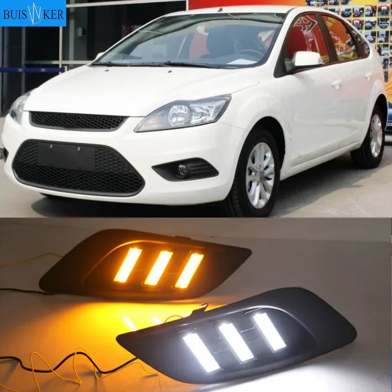 

Car led drl For Ford Focus 2 mk2 2009-2013 front Driving Lamp Foglight Daytime Running light Drl White 12V