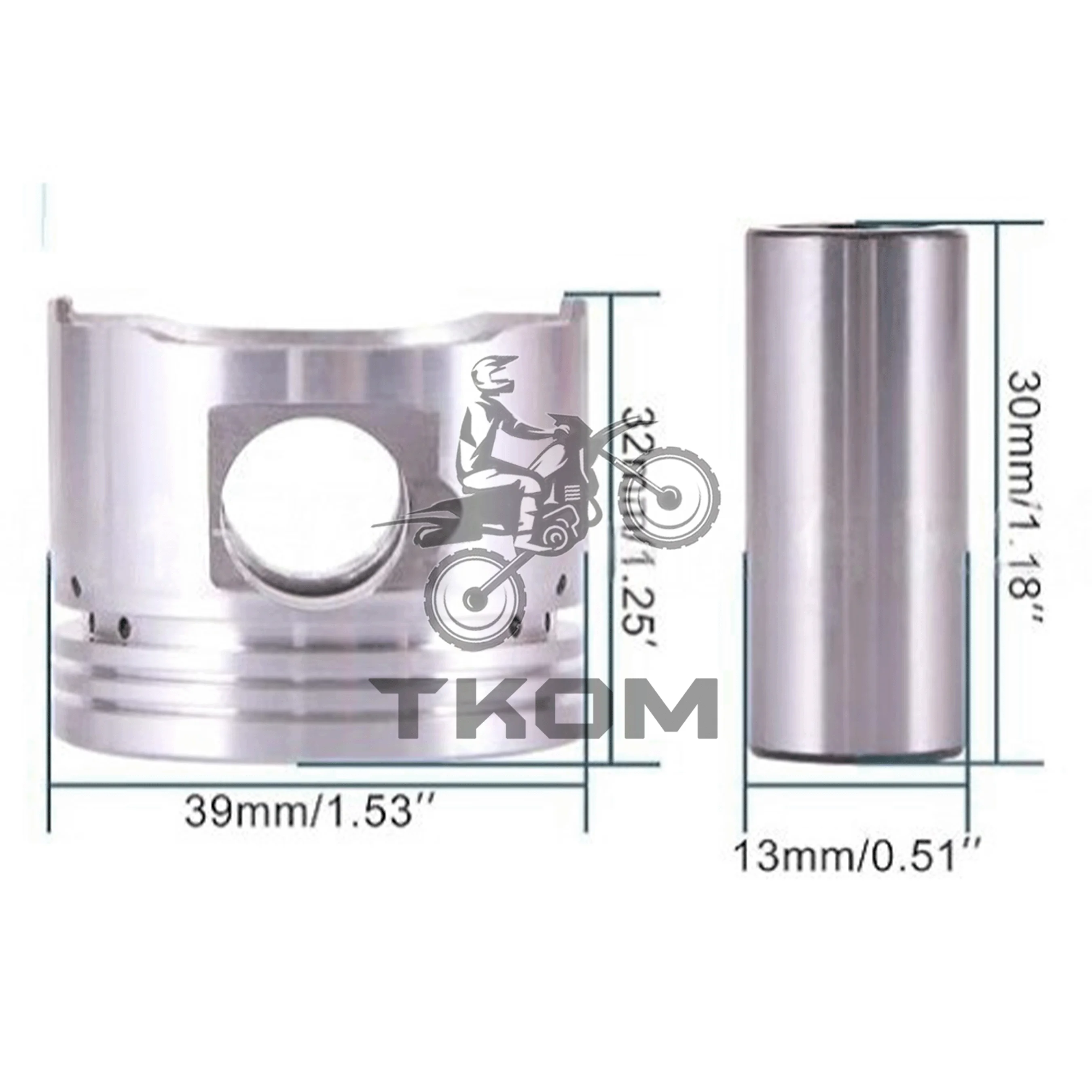 50PCS High Compression performance Engine 70MM Piston Kit Flat Top Race Kit for Mini Motorcycles ATV Predator 212cc GX200 parts